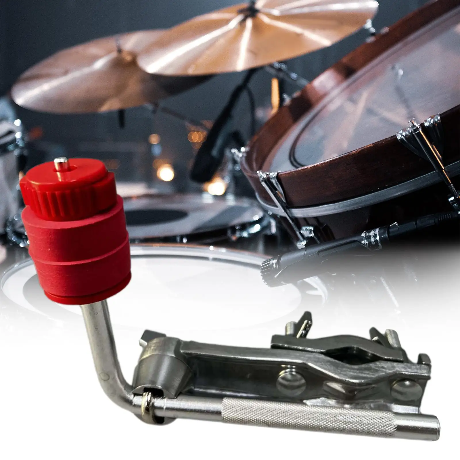 Zinc Alloy Drum Extension Clamps Durable Drum Parts Professional Mount Cymbal Clip for Percussionist Instrument Accessory