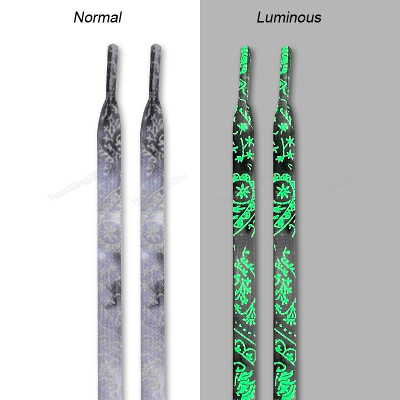 1Pair Luminous Shoelace Quality Fluorescent Boot Shoelaces for Sneakers Flat Laces Shoestrings Night Glow Strings 120/140/160CM