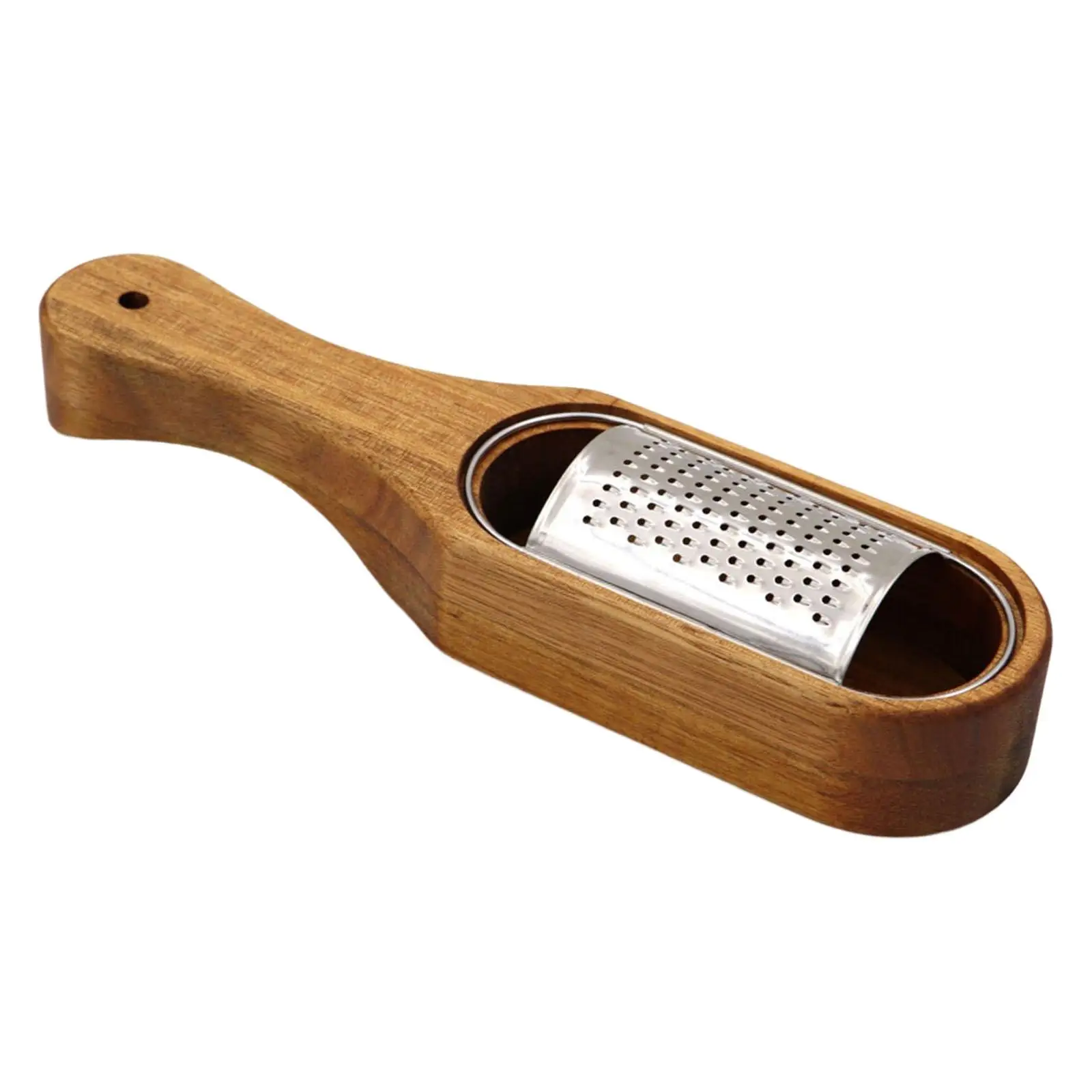 Stainless Steel Kitchen Grater with Wood Handle Vegetable Chopper Cheese Tools