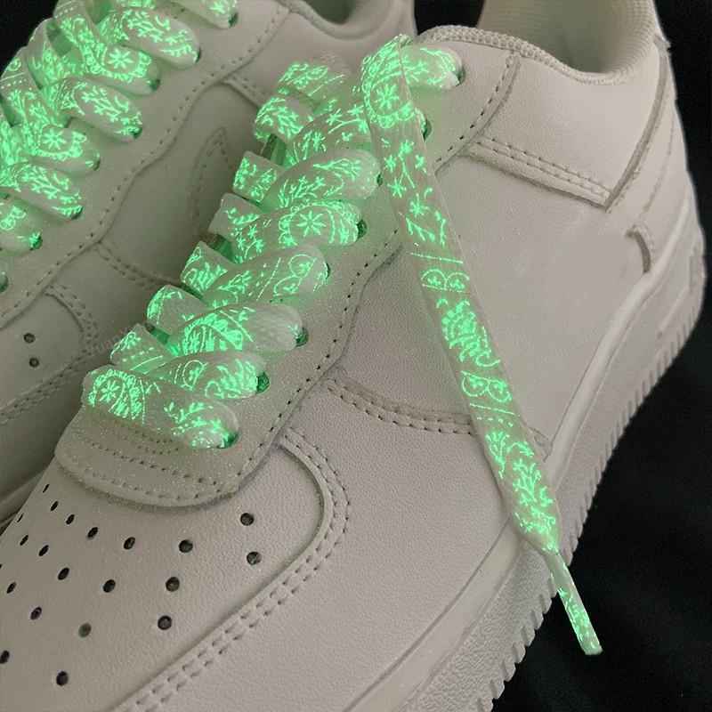 1Pair Luminous Shoelace Quality Fluorescent Boot Shoelaces for Sneakers Flat Laces Shoestrings Night Glow Strings 120/140/160CM