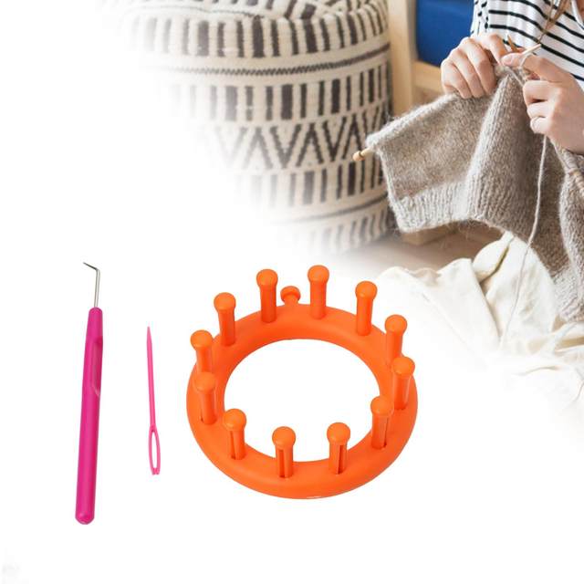 Small Round Knitting Loom DIY Handmade Wool Knitting Tool Circular Knitting  Loom Set for Shawl Sock Hat Leg & Arm Warmers - AliExpress