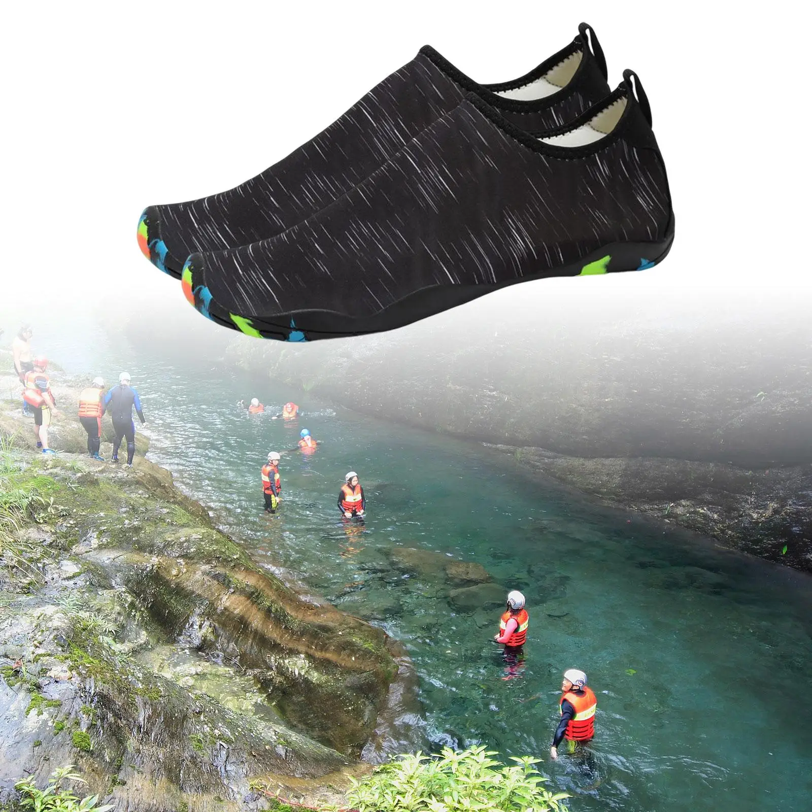 Men`s Women`s Water Shoes Barefoot Sock Beach Sailing Practice Socks
