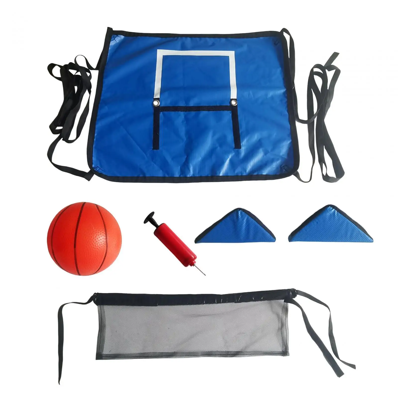 Basketball Hoop for Trampoline with Mini Basketball and Pump Waterproof Sports Toys Universal Trampoline Accessory for All Ages
