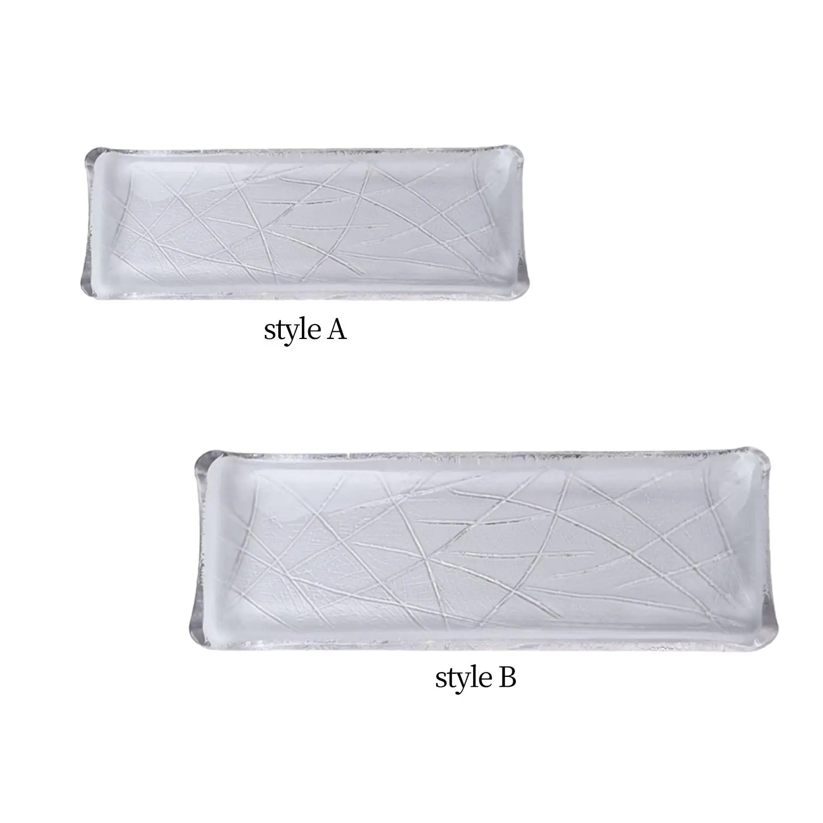 Plate tray Props Delicate Tableware Long Plate tray Dessert Plate Dinner Plate Tableware for Vegetable Salad Bread Fish