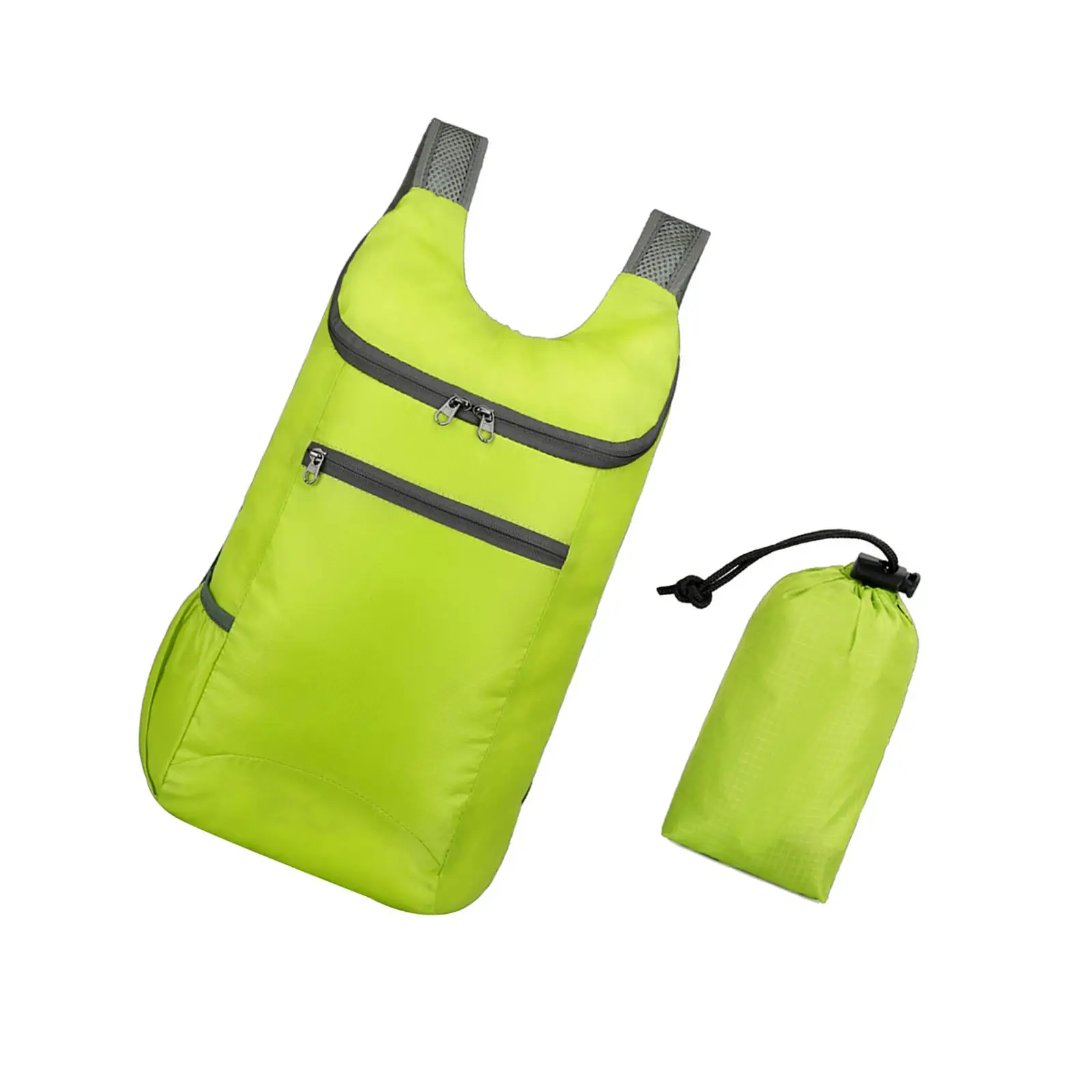 Outdoor Daypack Folding Shoulder Bag Lightweight Packable Backpack Rucksack Durable Hiking Backpack for Running Walking Fishing