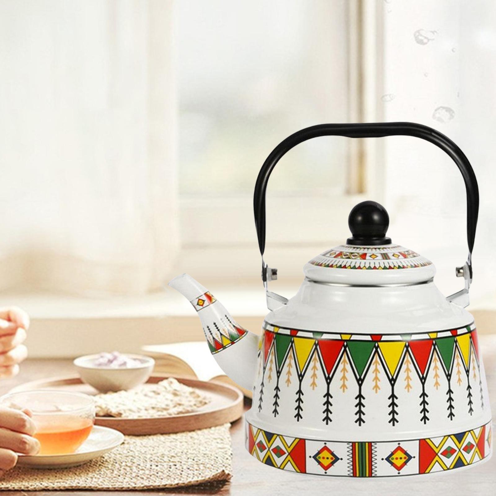 patterned tea kettle