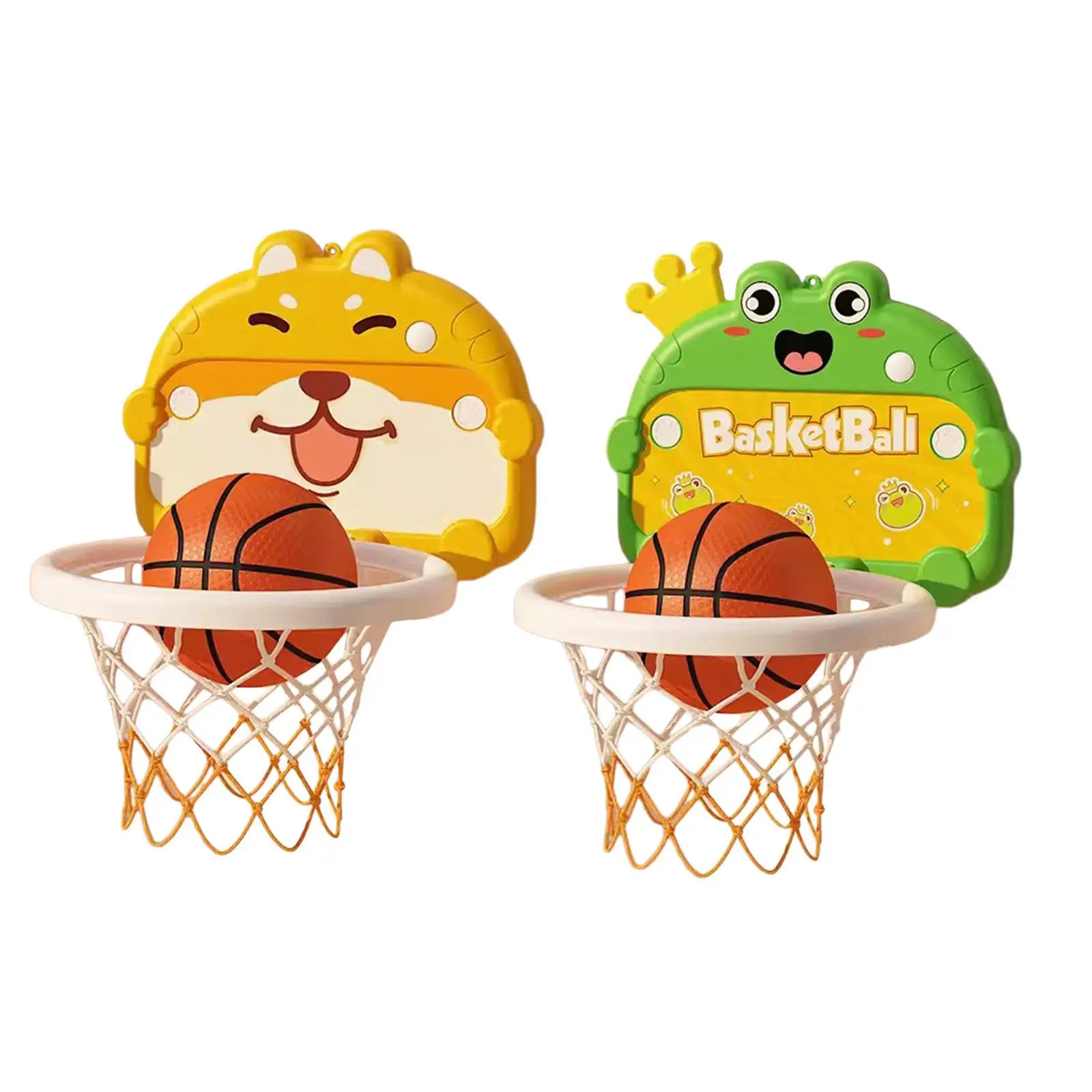 Mini Basketball Hoop Set with Basketball Parent Child Interactive Complete Accessories Family Games for Living Room Door Wall