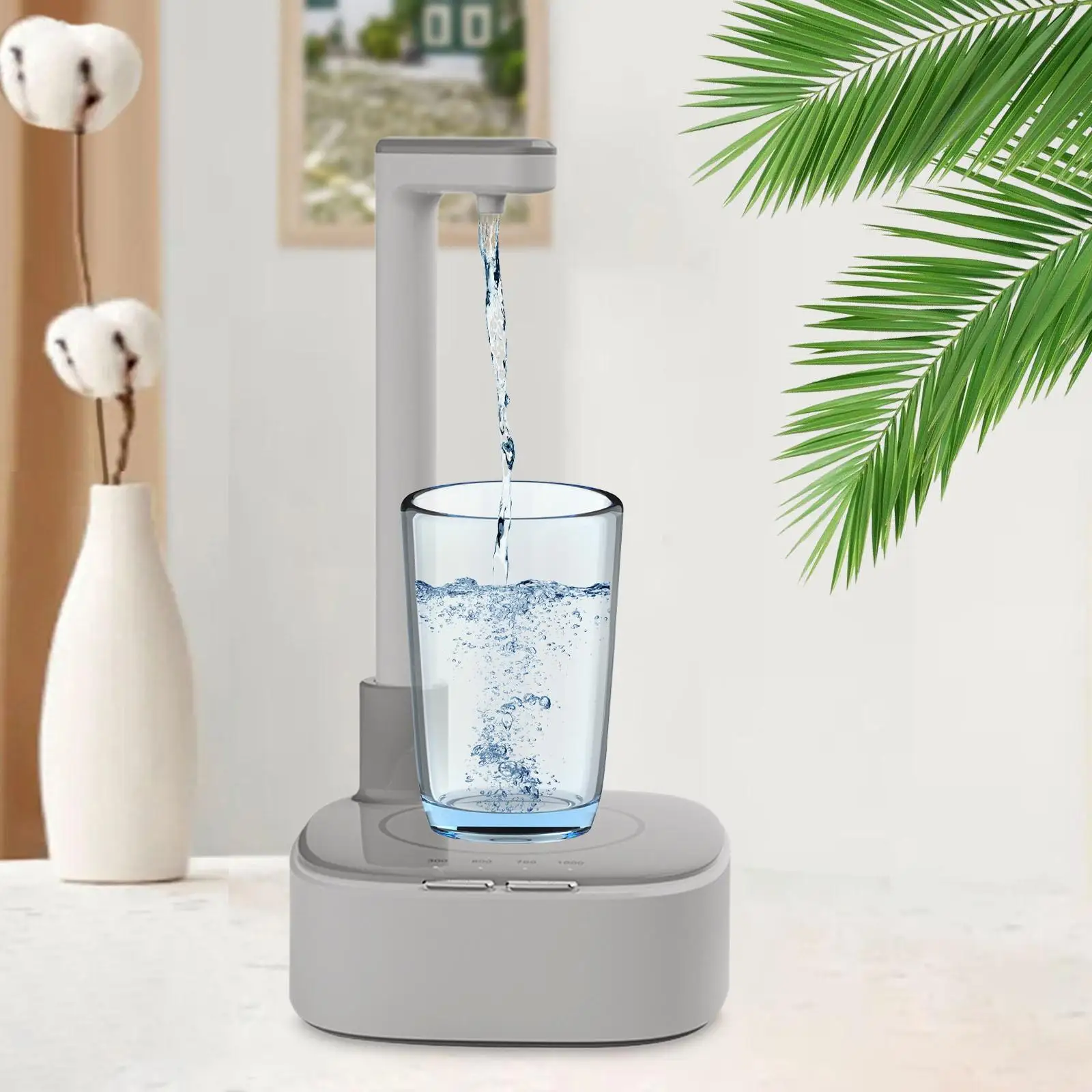 Water Bottle Dispenser Pump Noise Reduction Quantitative Effluent Bucket Bottle Dispenser for Camping Home Kitchen Travel Indoor