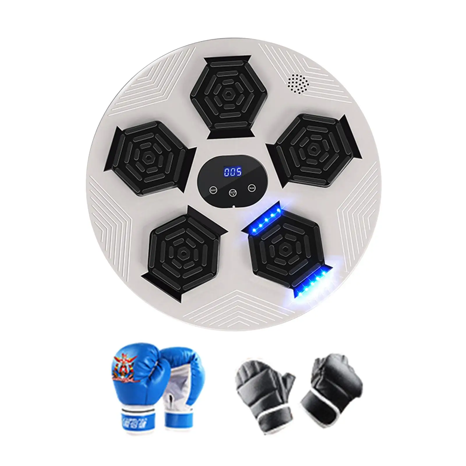 Smart Music Boxing Machine Martial Arts with Boxing Gloves Workout Exercise Wall Mounted Rhythm Musical Target Improves Agility