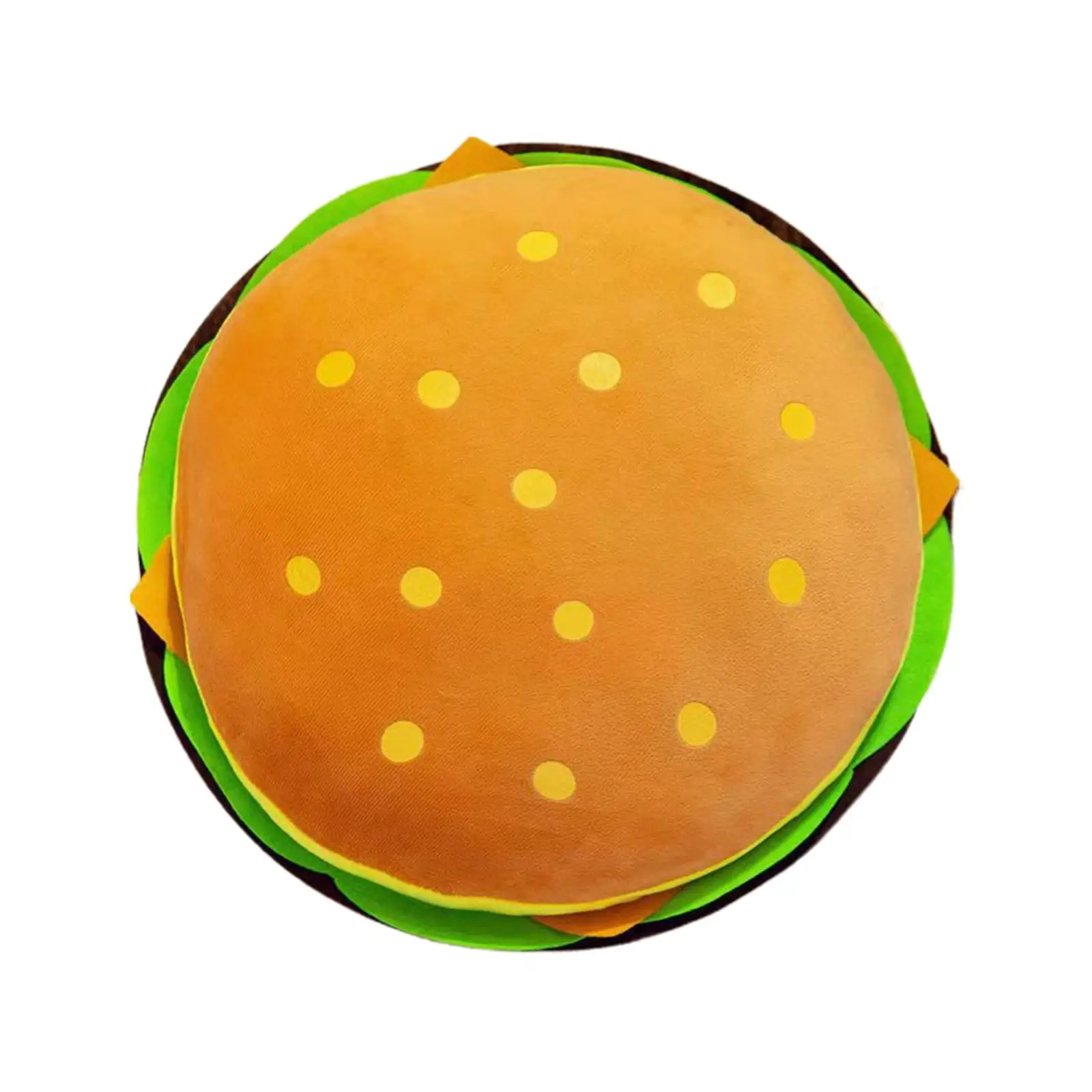 Cheeseburger Plush Toy Cushion Hugging Toy Livingroom Home Soft Photo Prop Hamburger Stuffed Pillow for Working Bedding Child