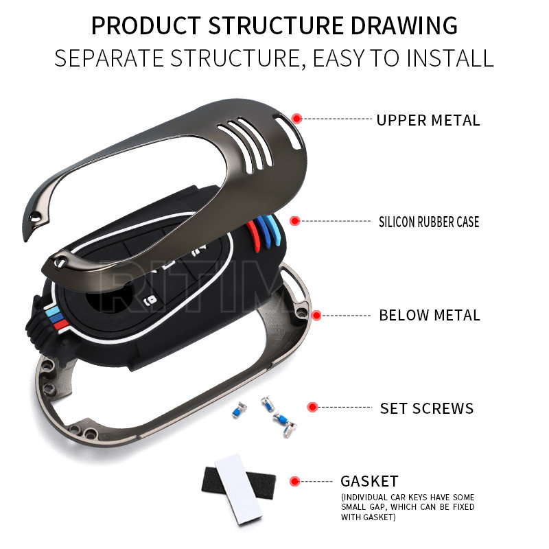Nuova custodia per chiave a distanza per auto Shell Fob per Mercedes Benz W223 W206 C S Class S400 S400L S450 S450L S500 S500L 2021 accessori - S152a908a20e54f8e93de2d10344533d6O
