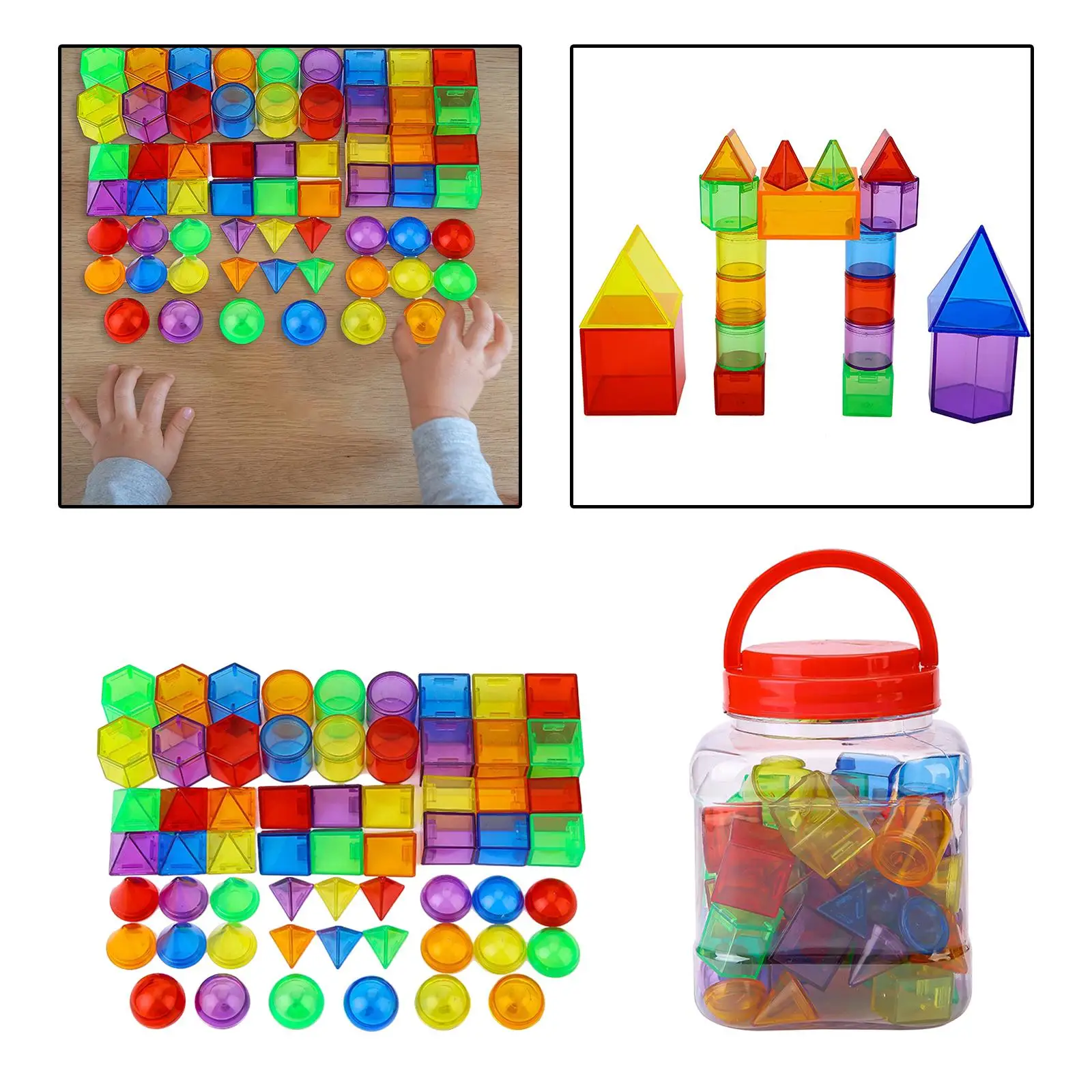 Small Geometric Solids Educational Toys Sensory Parent Child Interaction Montessori Toys Puzzled For Gifts Living Room Children