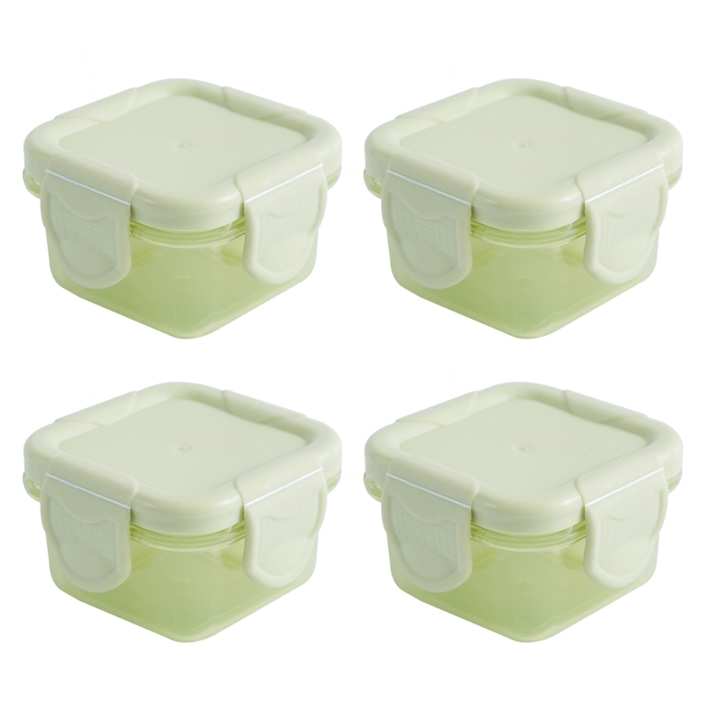 Set mit 4 Baby-Lebensmittel-Gefrierschränken für Neugeborene, 60 ml, Aufbewahrungsbehälter in 6 Farben, Mini-Lebensmittelgewürz – Detail 7