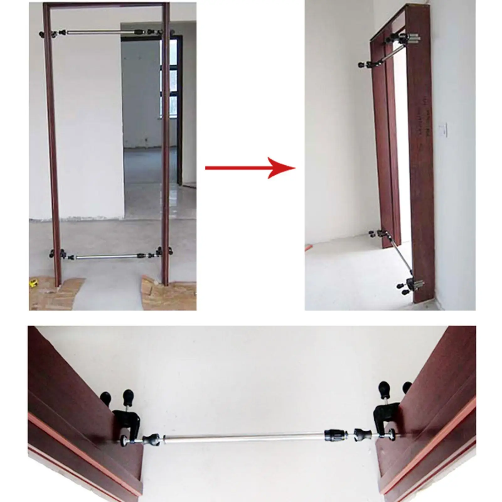 Portable Wooden Door Installer Set Angle Adjuster Installation Tool for Construction