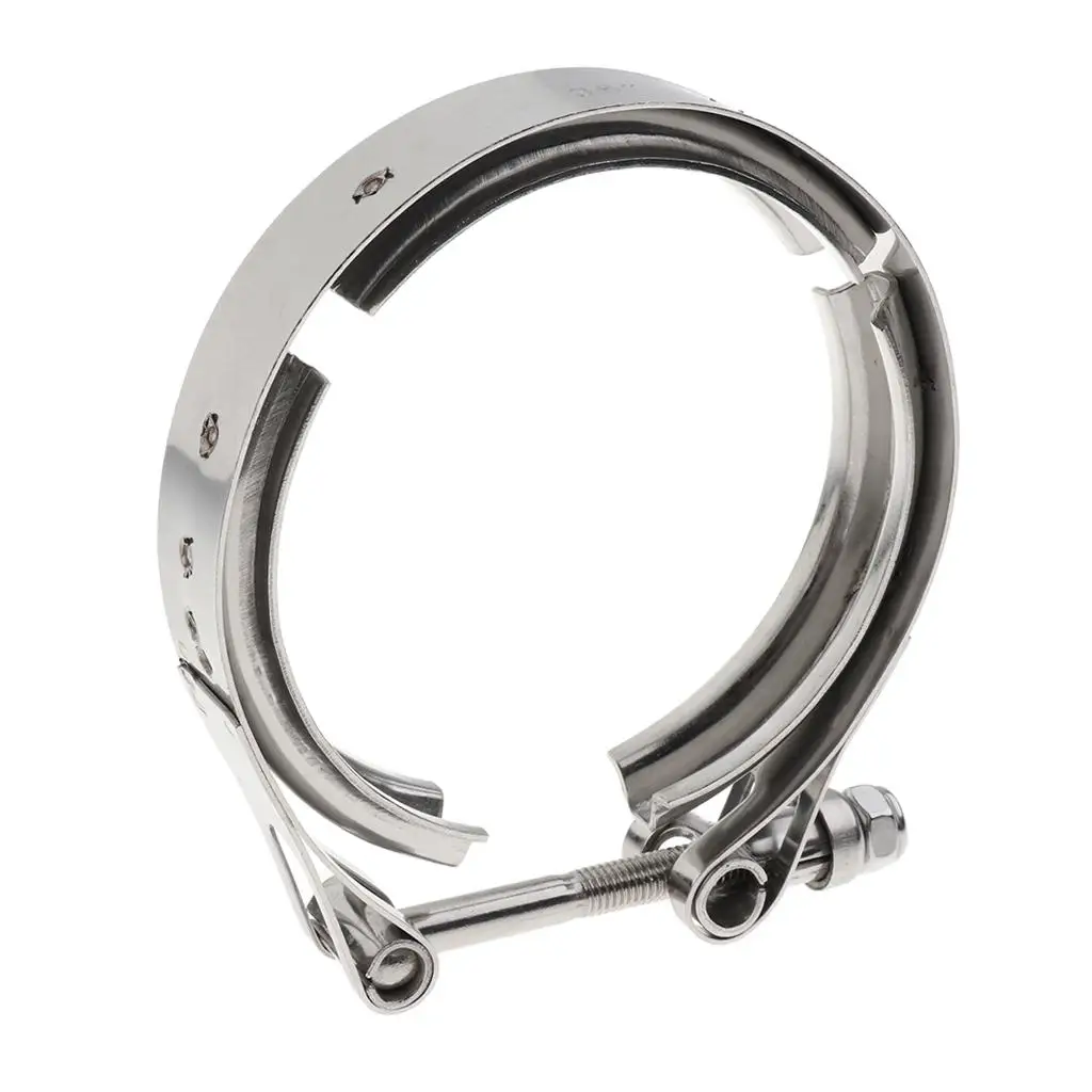Exhaust Pipe Hose Clamp V Band Stainless Steel 3.5inch(135x120x22mm)