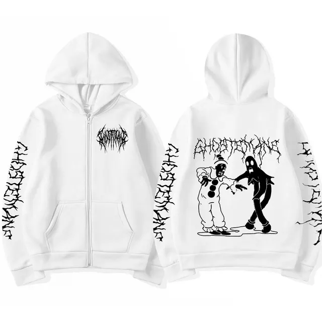Limited Ghostemane Double Sided Print Hoodie Sweatshirt Streetwear Hip Hop  Metal