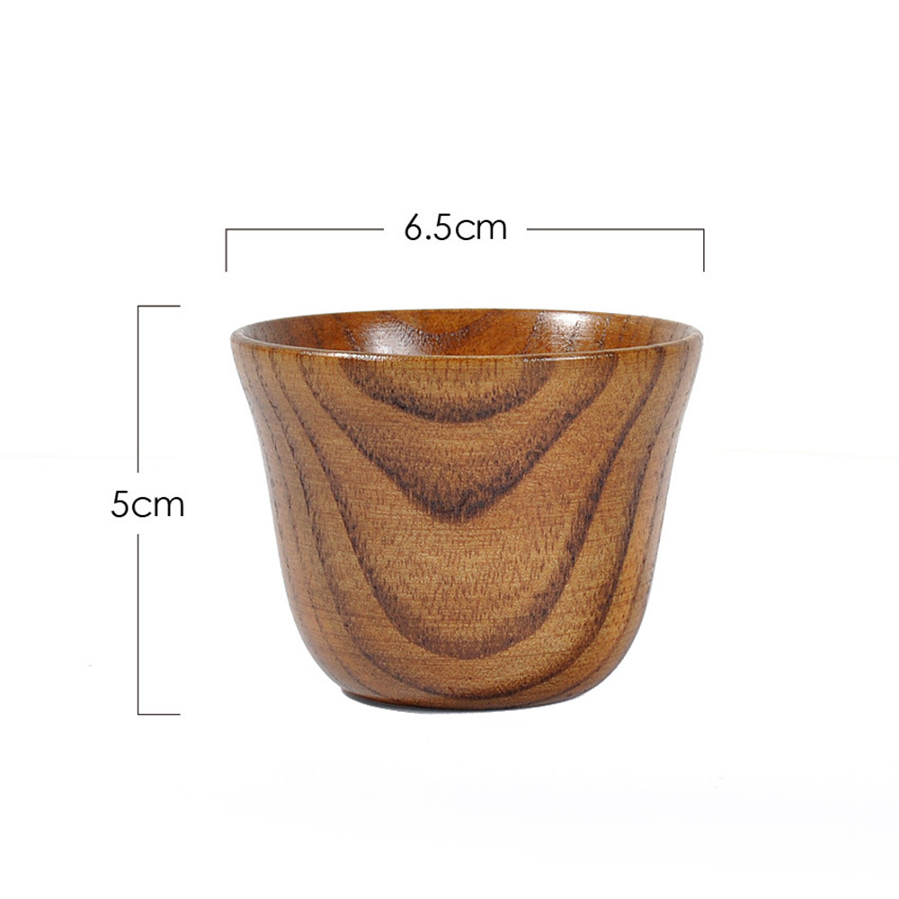 Description Picture 4 of itemTea Coffee Wooden Cup Mug Log Milk Beer Color Handmade Natural Wood Juice Glass&Bottle