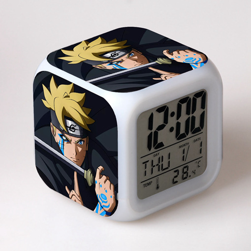 Narut Sasuke & Kakashi LED Alarm Clock - Digital Night Light