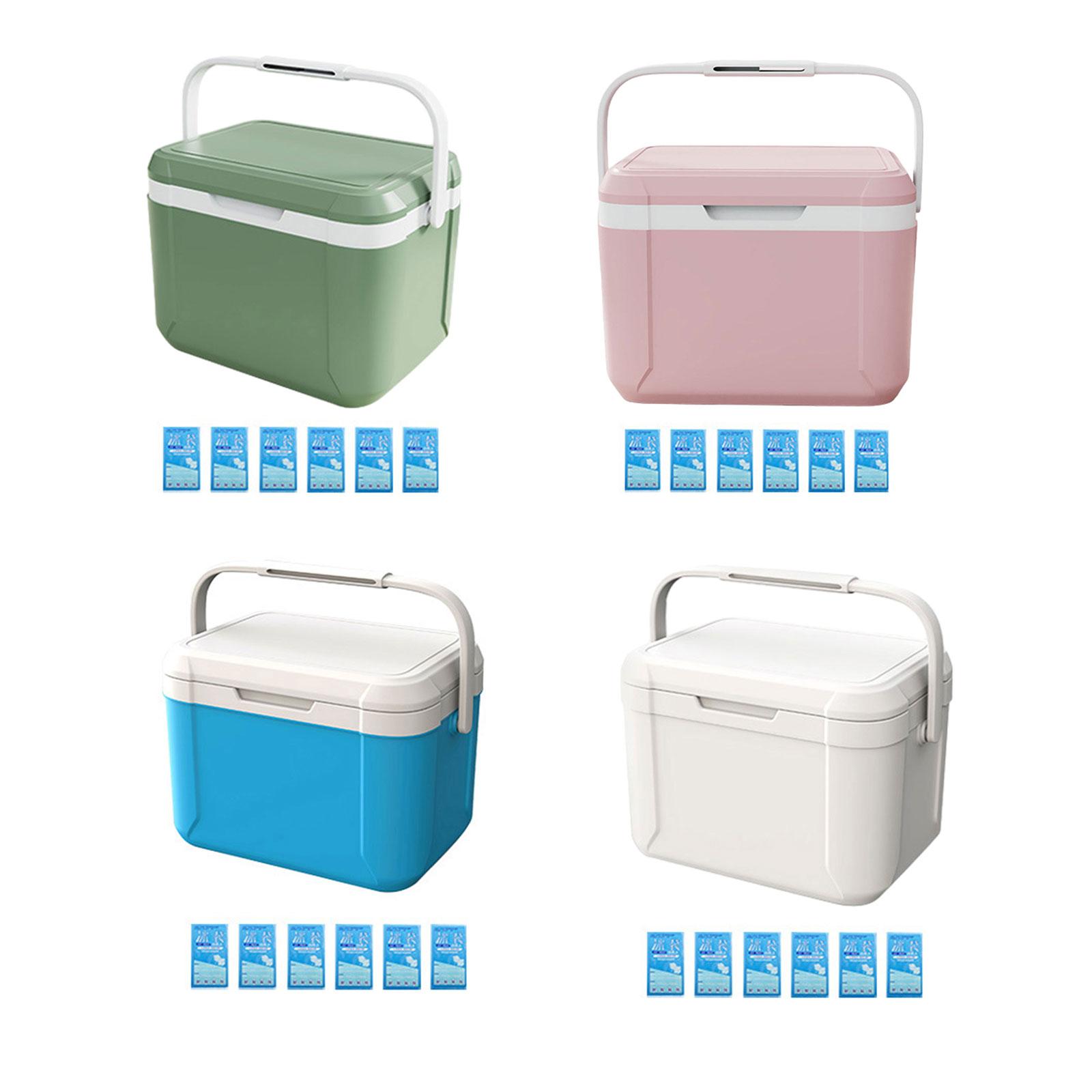 Insulated Cooler Box Ice Retention Cooler Food Delivery with Handle Hard Cooler Car Refrigerator for Shipping Food BBQ