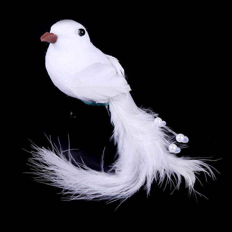 2/4 teile/satz Künstliche 3D Simulation Vogel Schaum Feder Vogel DIY Party Handwerk Ornament Requisiten Home Garten Decor Hochzeit dekoration – Detail 4