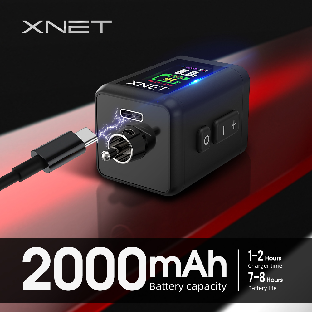 Best of XNET Lupo Wireless Tattoo Power Supply RCA Interface 2000mAh Lithium Battery OLED Displays Quick Charge For Tattoo Machine Reviews & Tips - Image 3