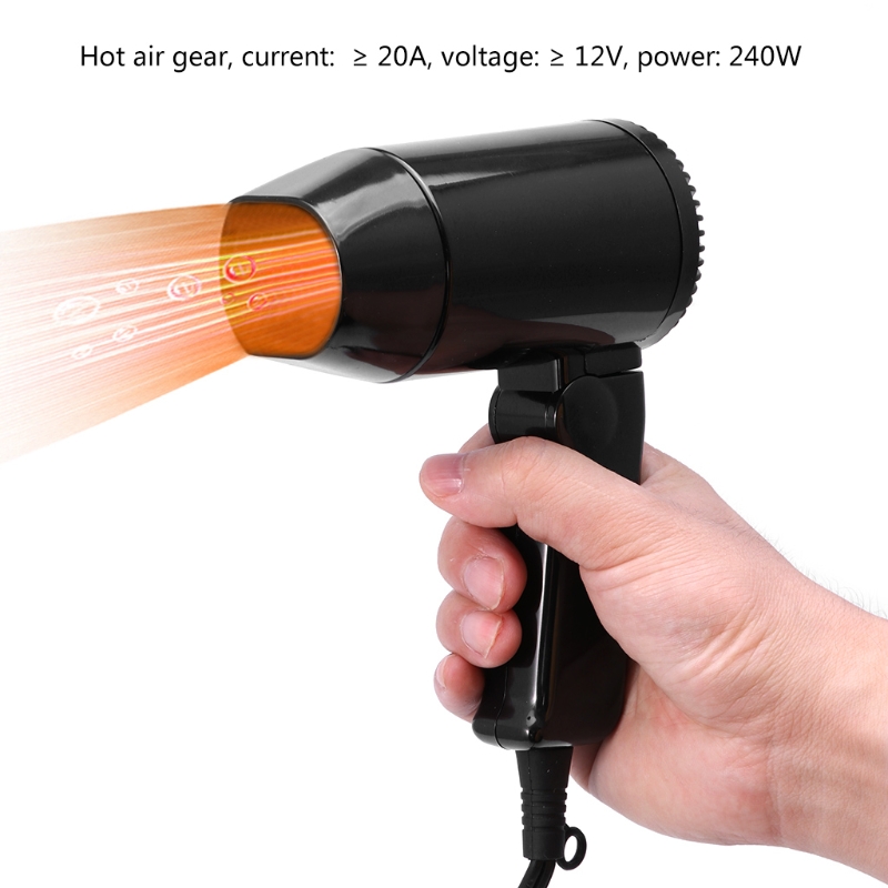 Title 2, Portable 12V Car-styling Hair Dryer Hot Cold Fo...