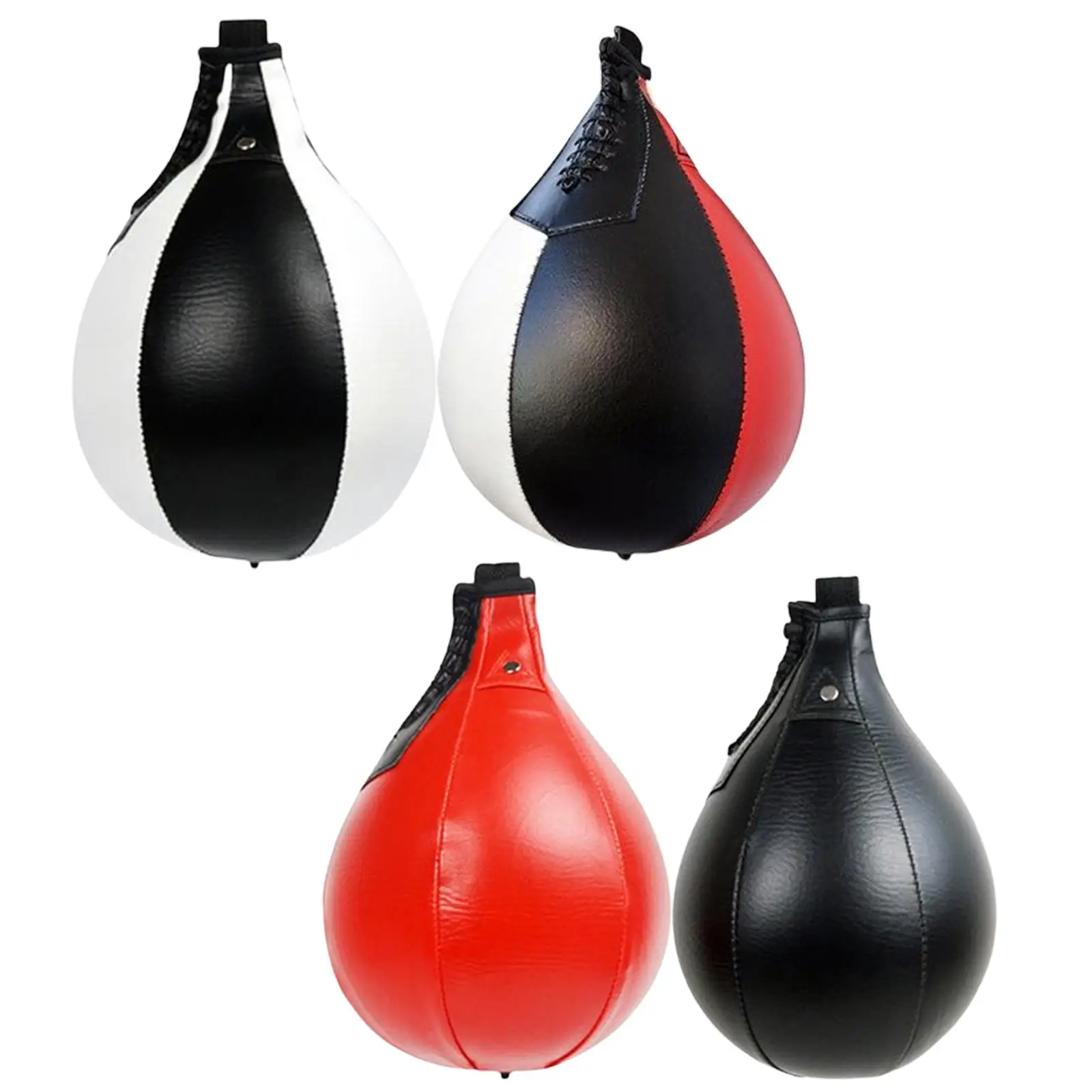 PU Leather Boxing Ball Punch Bag Pear Shape Sparring Hanging