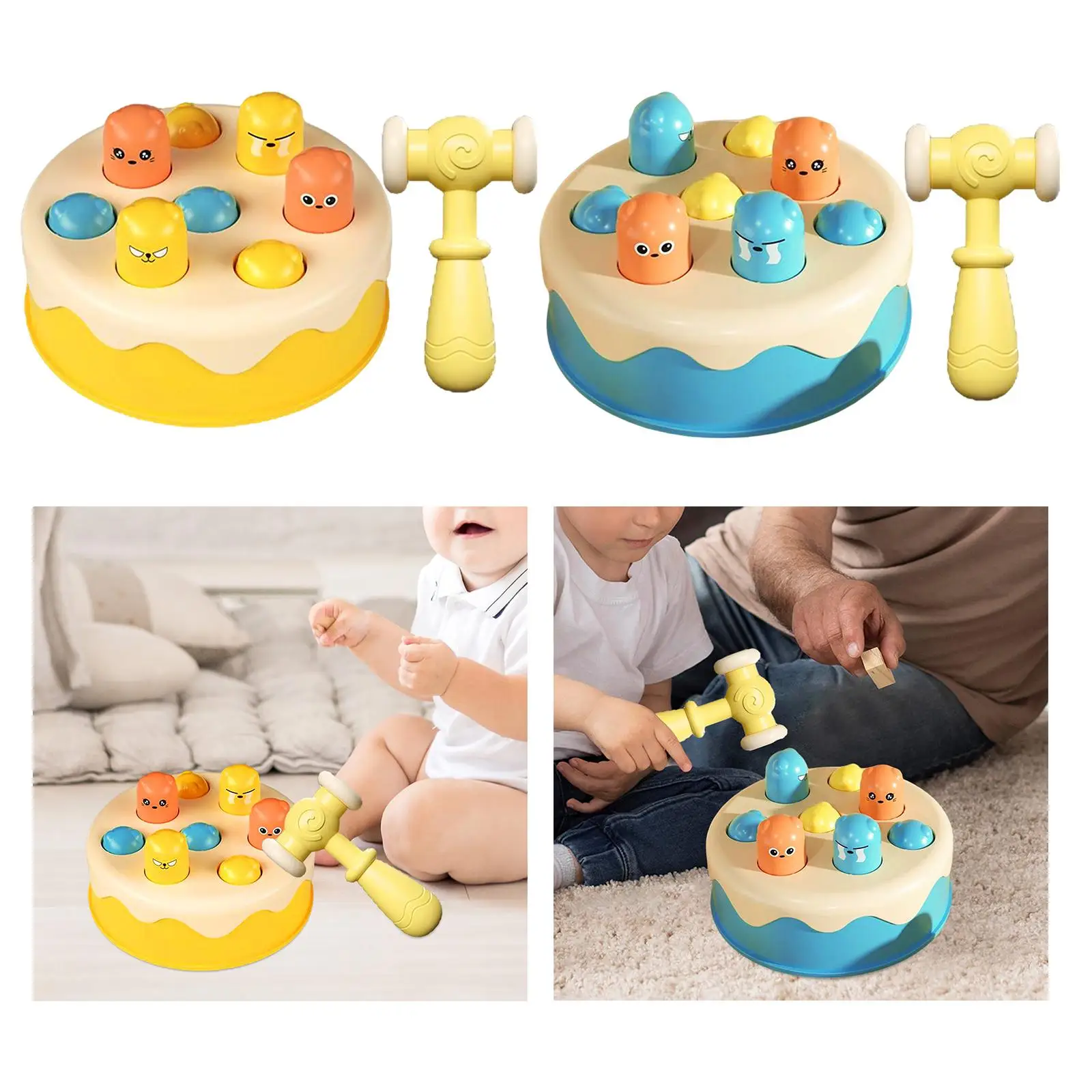 Cute Whack A Hamster Game Hammering Interactive toy for boy and girl Improve Children Hand Eye Coordination Accessory Durable