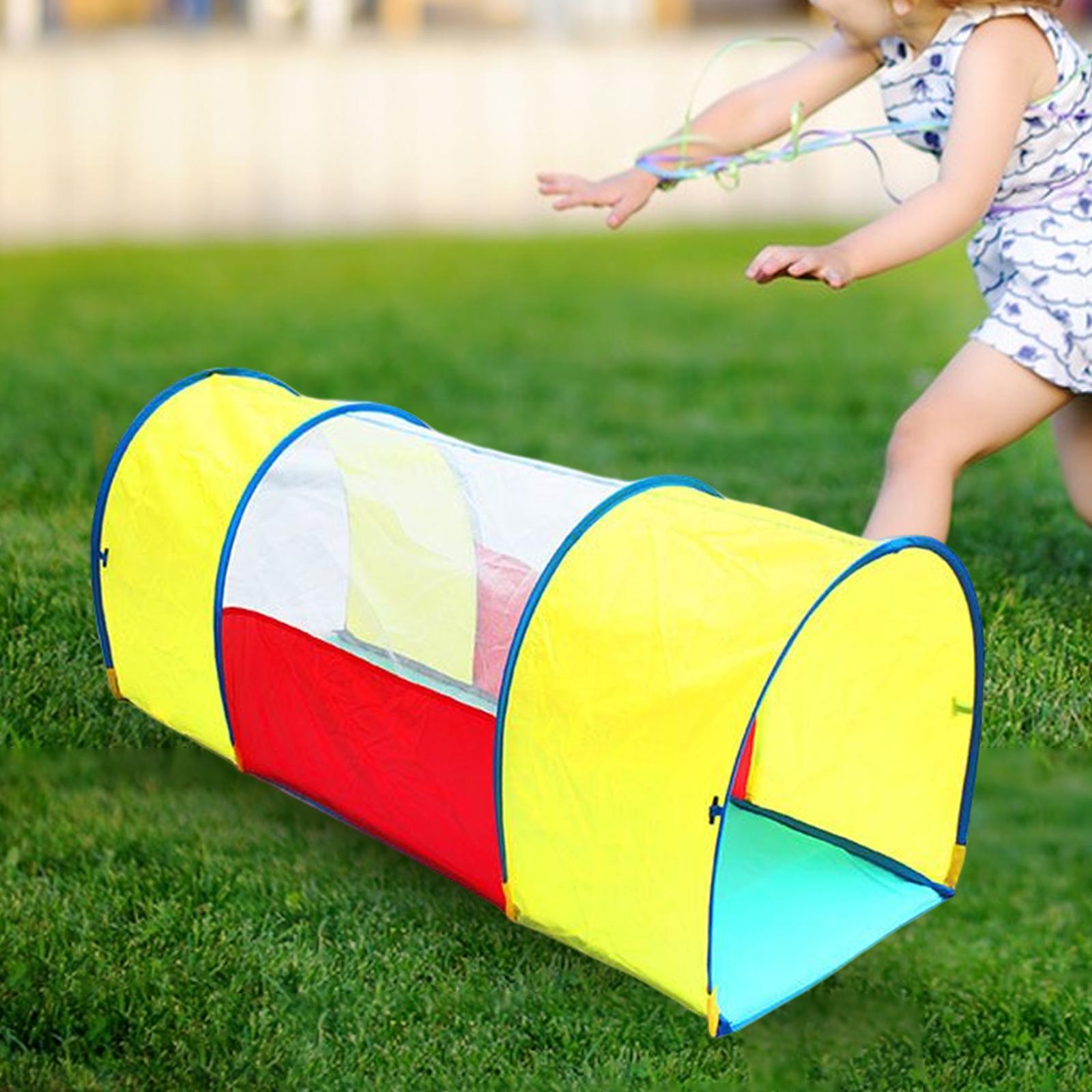 Portable Kids Play Tunnel Tent Indoor Outdoor Toy Backyard Playset for Girls