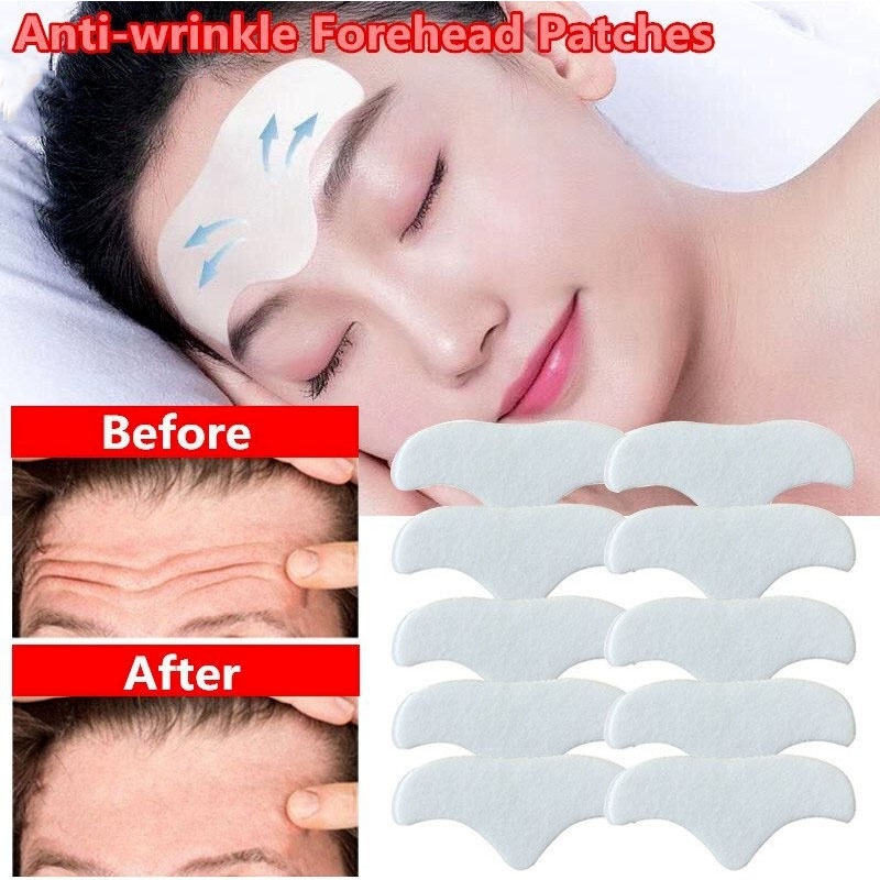 Best of 2 / 10pcs Forehead Patches Anti-wrinkle Stickers Frown Lines Removal Treatment Anti-aging Lifting Moisturizng Mask Skin Care Tool Reviews & Tips - Image 2