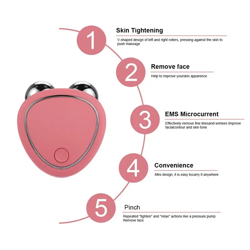 Best of EMS Facial Electricity Massage Sonic Vibration Electric Face Massage Facial Lifting Skin Tighten Massage Beauty Devices Portable Reviews & Tips - Image 5