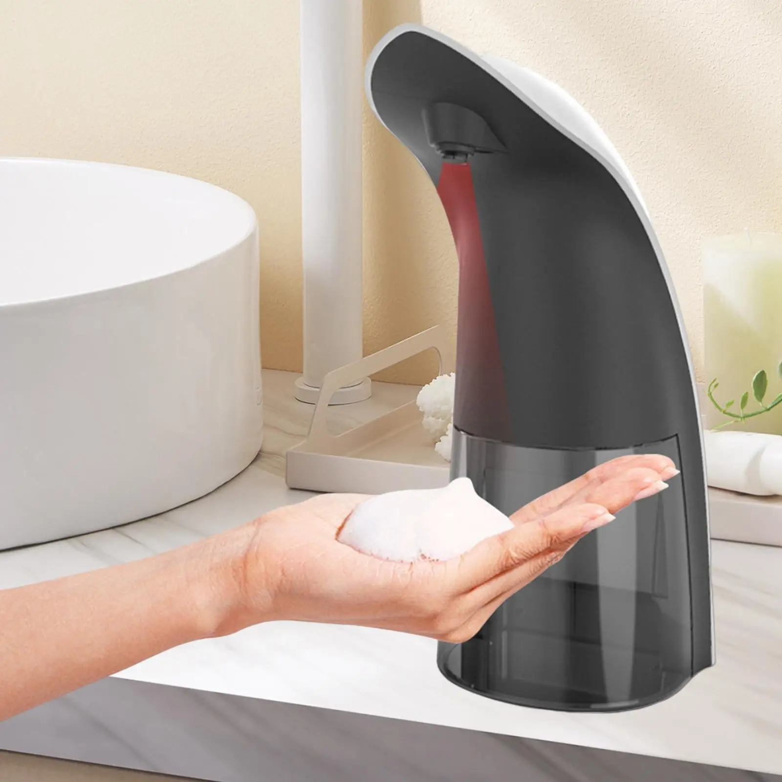 Automatic Soap Dispenser Hands Free Liquid Foam Machine Infrared Sensor Hand Washer Non Contact for Restaurant Bathroom Kitchen