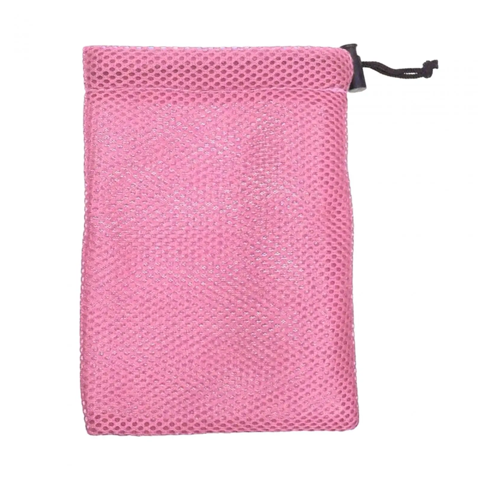 Small Mesh Drawstring Bag Storage Pouch for Beach Toys Tennis Balls Swimming