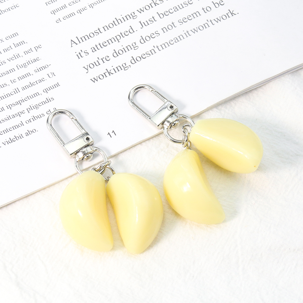 1pc Simulation Knoblauch Lebensmittel Schlüsselbund Spaß Gemüse Modell Anhänger Student Paar Personalisierte Tasche Anhänger Auto Schlüsselring Schmuck Geschenk – Detail 4