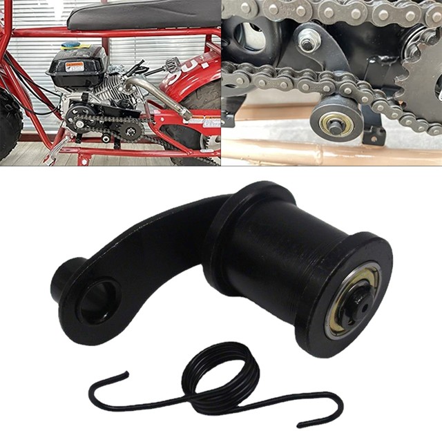 Chain Roller Pulley Slider Tensioner with Spring Wheel Guide for