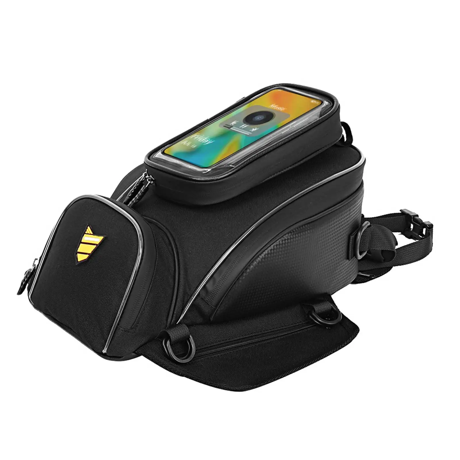 Motorbike Gas Oil Tank Bag Waterproof Transparent Phone Pouch On The Top