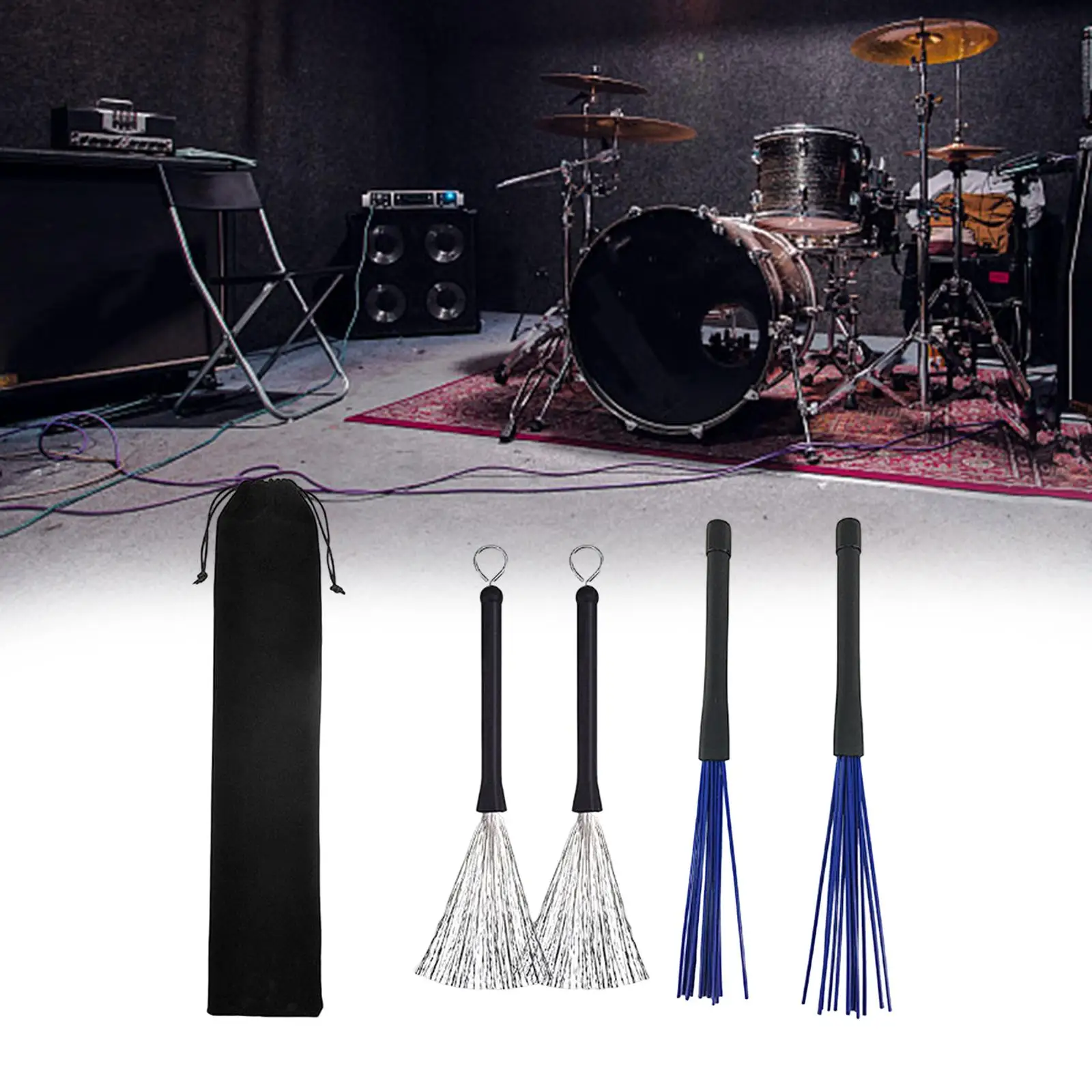Drum Brush Durable Percussion Accessories Easy to Use Sturdy