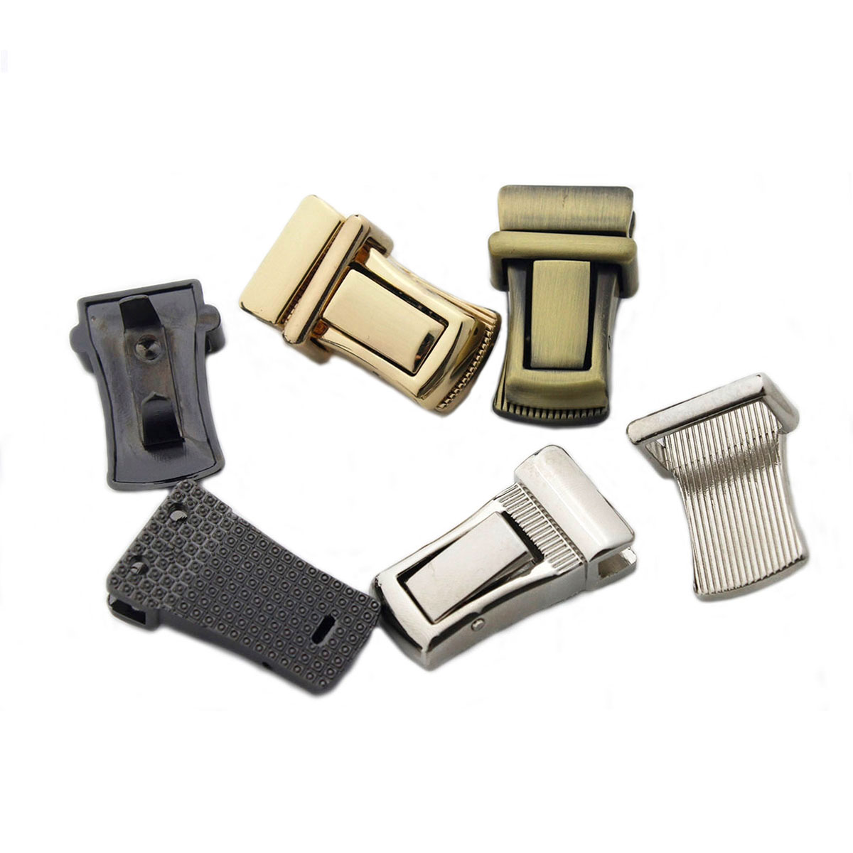 1 stücke Metall Drücken Lock Zunge Lock Verschluss Verschluss Teile Hardware für Tasche Schulter Handtasche DIY Handwerk Verschluss Tasche Teile zubehör – Detail 5