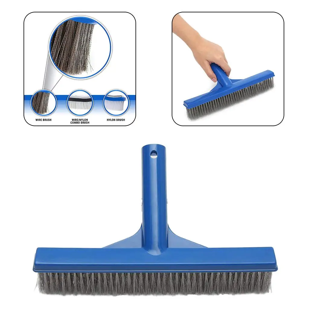 Swimming Pool Scrubber Spa Cleaning Brush w/ Durable Bristles Cleaning Tool