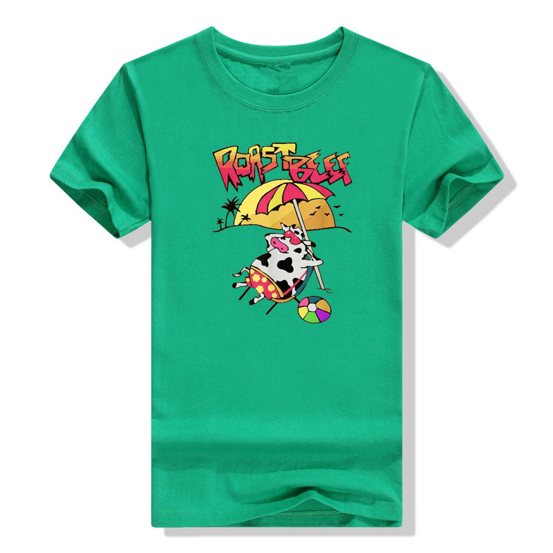 Fremder Dustin Liebe Roastbeef Strand Kuh TV Parodie T-Shirt lustige Grill Cartoon niedlichen T-Shirt Streetwear Urlaub Tops Party Kleidung – Detail 12