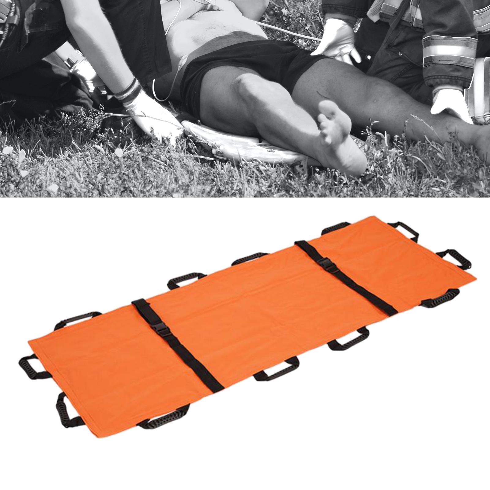 Folding Soft Stretcher with 12 Handles Patient Aid Portable Stretcher for Hospital Patient Elederly Moving Lifting or Transfer