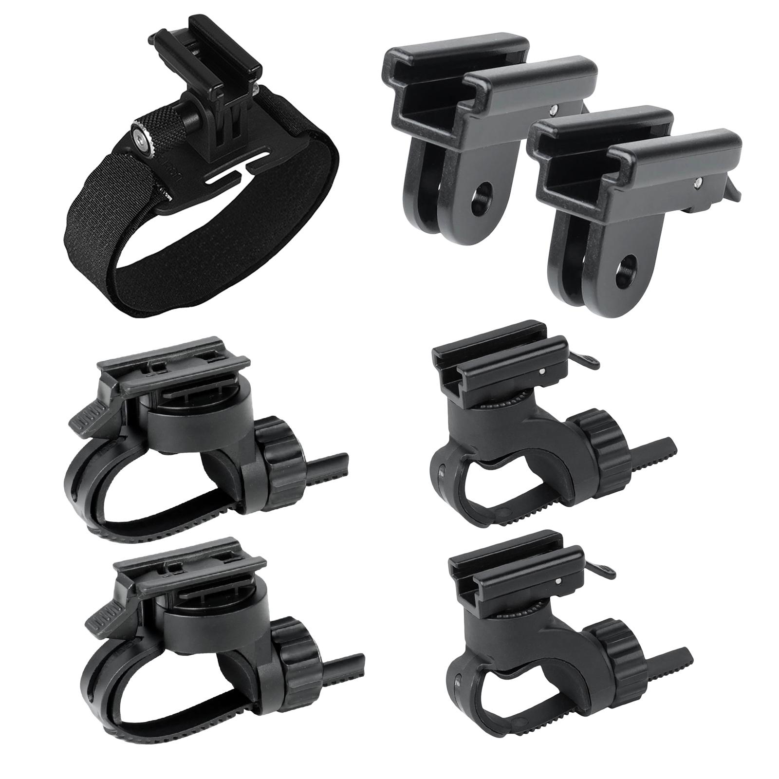 Bike Front Lamp Clip Clamp Headlight Holder Mounting Adjustable Flashlight Mount Stand for 7-43mm Handlebar Extension Universal