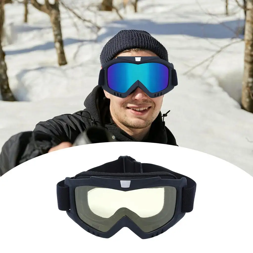 Winter Ski Safety Glasses Goggles Anti Fog Bike Cycling Protective Eyewear