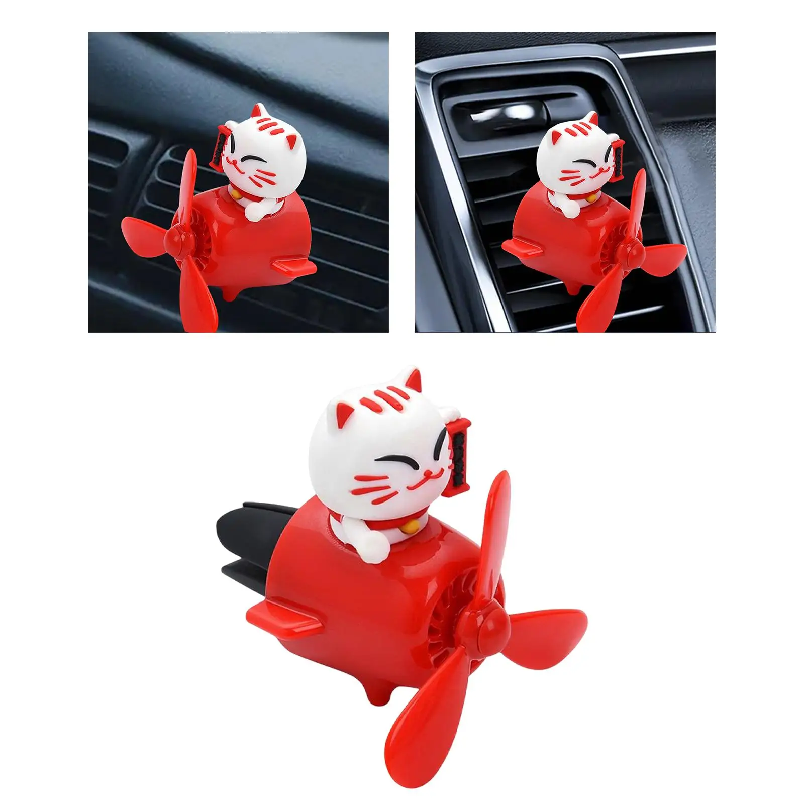 Cat Air Freshener Diffuser Aroma Ornaments Travel Gift Air Outlet Vent for Truck Desk Ornaments Vehicle Automotive