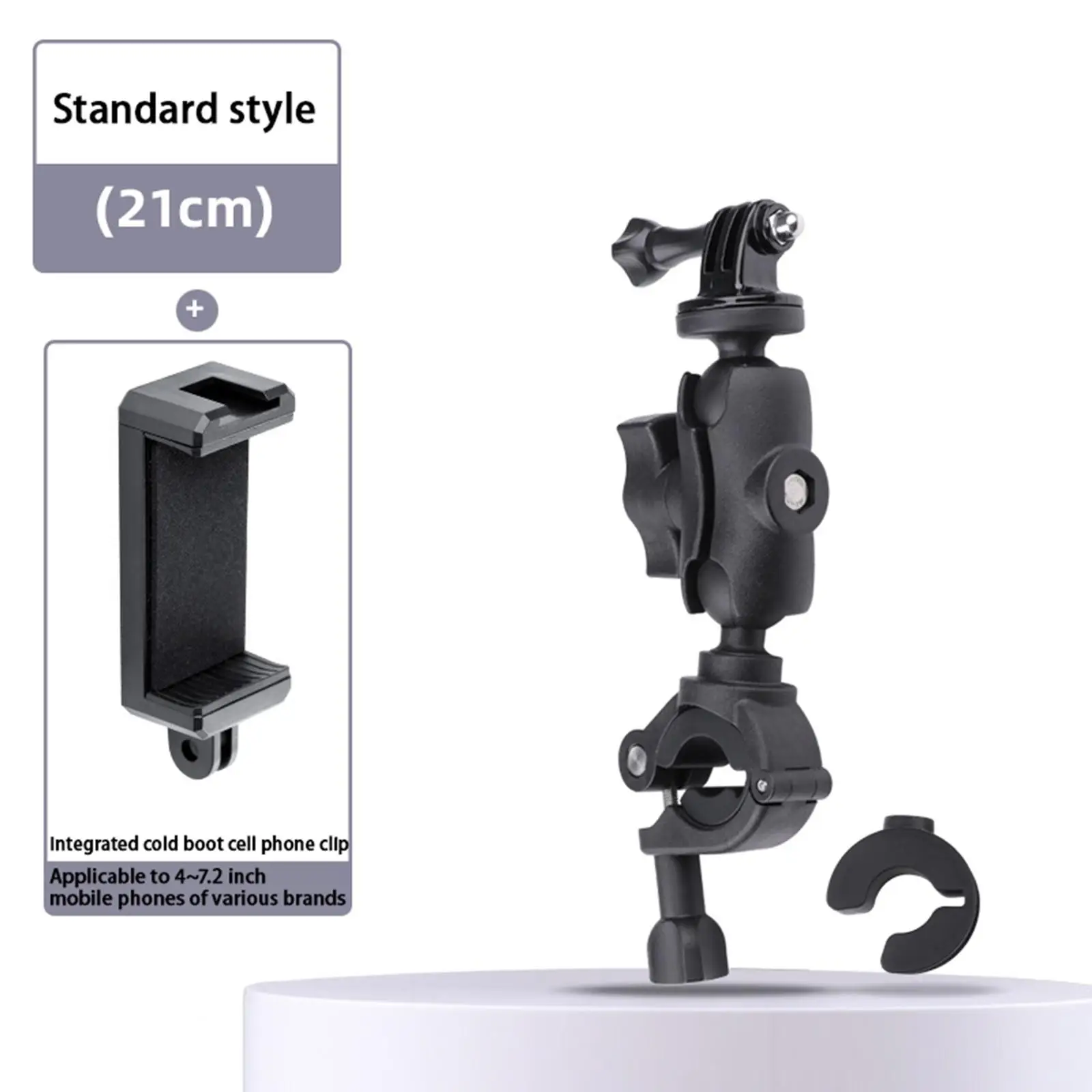 Motorcycle Handlebar Camera Mount Bicycle Phone Clip Action Cameras Accessory