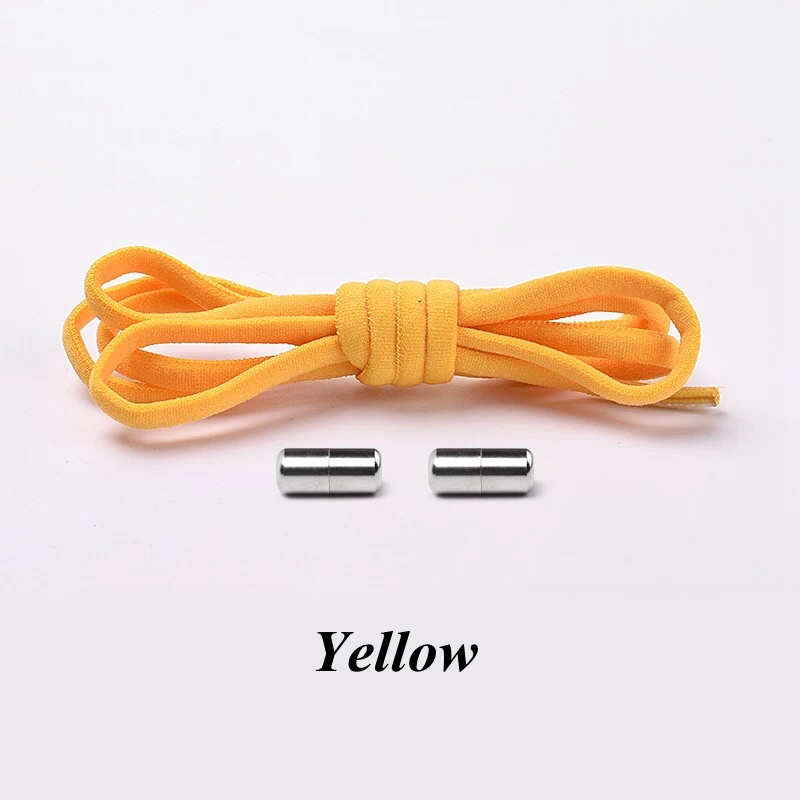 New 1Pair Elastic Locking Shoelaces Semicircle Shoelace Sneakers Shoe Laces Quick No Tie Shoelace Kids Adult Shoes Lace 21colors