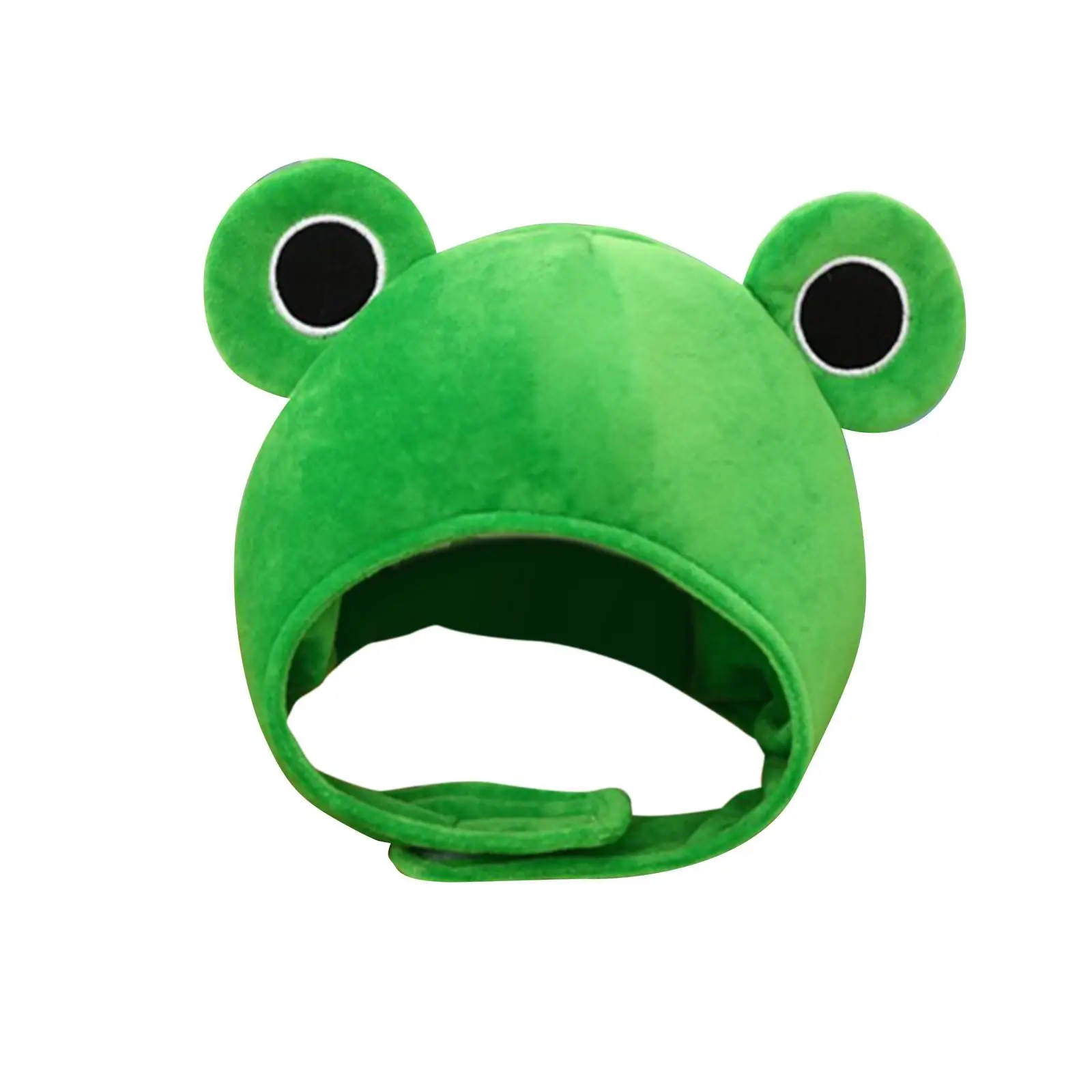Funny Plush Frog Hat Cosplay Adults Dress Cute Photo Props Winter Warm Headgear for Halloween Party Holiday Birthday