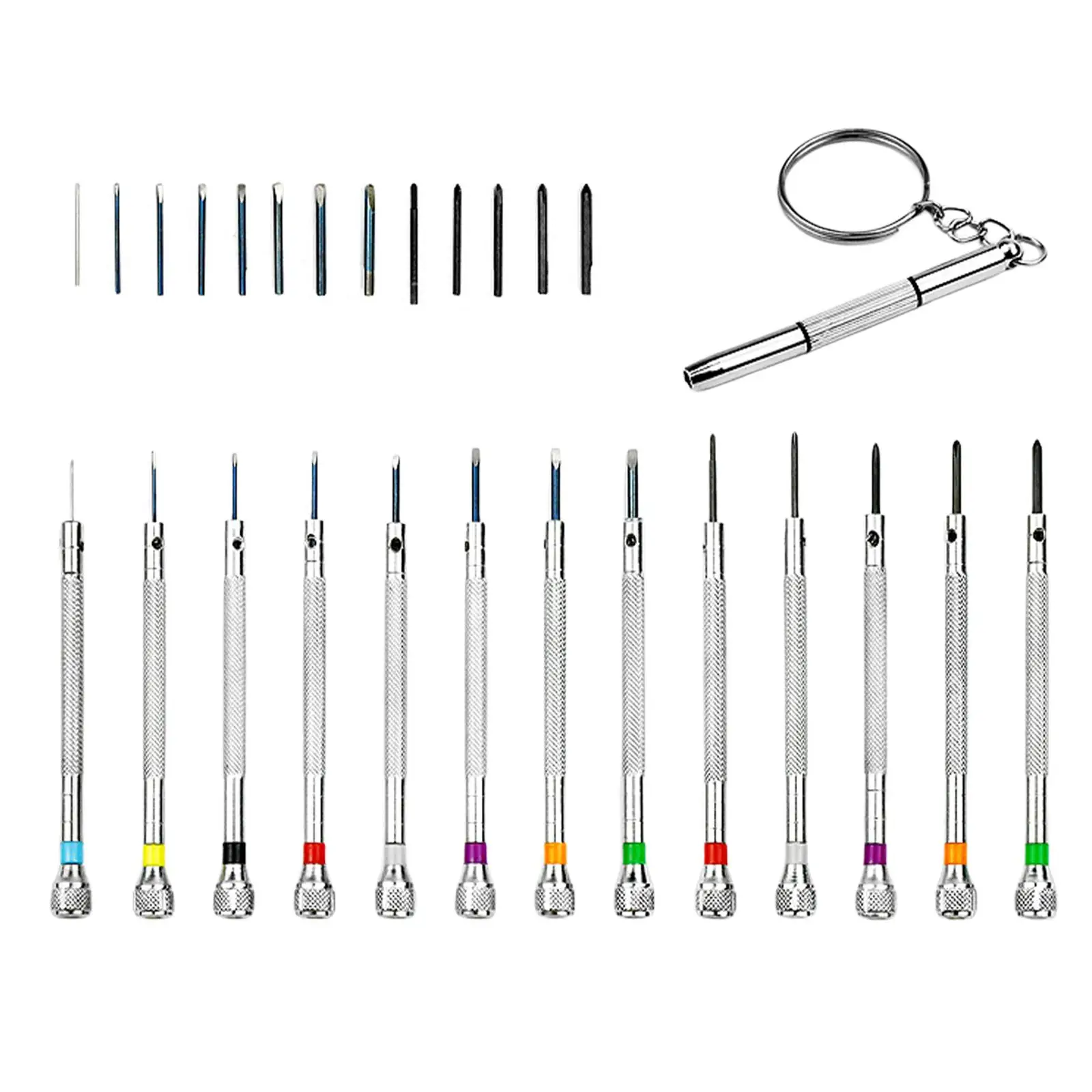 13 Pieces Watch Repair Screwdriver Set Screws Lightweight Small Portable Household for Watch Phone Glasses Camera Computer