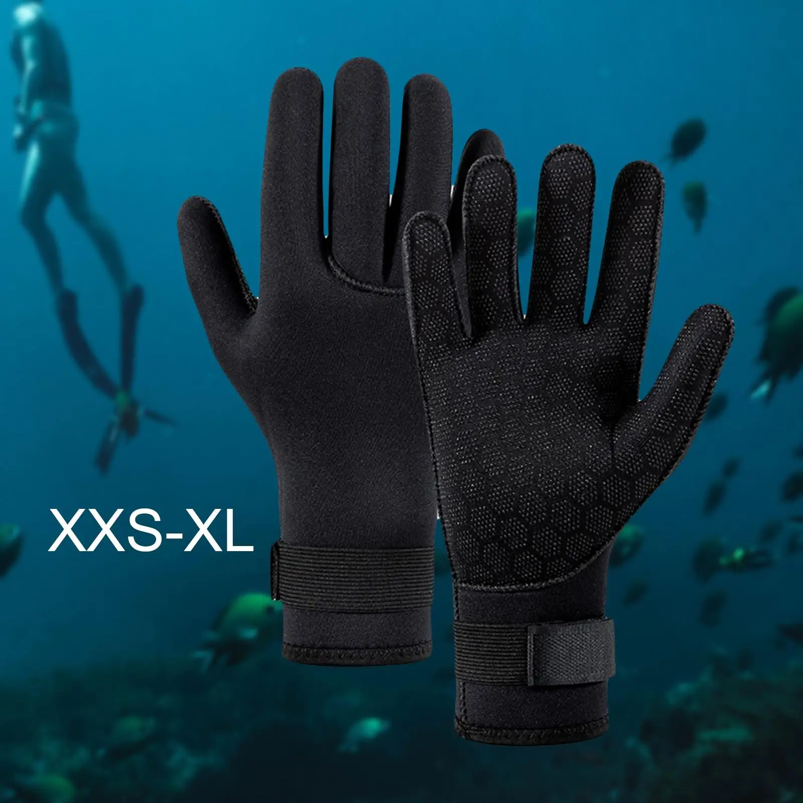 Diving Gloves Wetsuit Gloves Wear Resistant Comfortable 3mm Neoprene Gloves for Men Women Snorkeling Canoe Kayaking Underwater