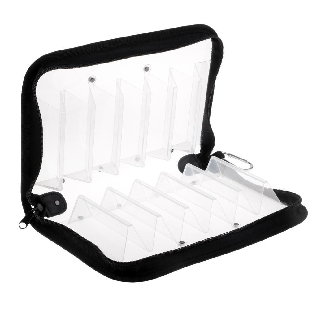 Clear Waterproof Squid Jigs Bag Tackle Durable Case 12 Compartment Accessary